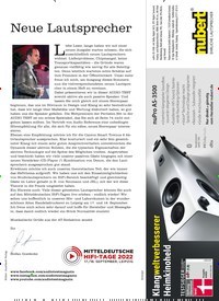 Titelbild der Ausgabe 6/2022 von Neue Lautsprecher. Zeitschriften als Abo oder epaper bei United Kiosk online kaufen.