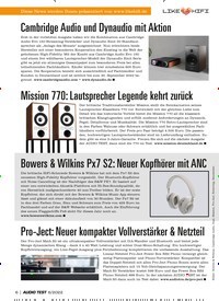 Titelbild der Ausgabe 6/2022 von Bowers & Wilkins Px7 S2: Neuer Kopfhörer mit ANC. Zeitschriften als Abo oder epaper bei United Kiosk online kaufen.