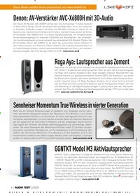 Titelbild der Ausgabe 2/2024 von Denon: AV-Verstärker AVC-X6800H mit 3D-Audio. Zeitschriften als Abo oder epaper bei United Kiosk online kaufen.