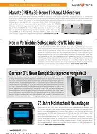 Titelbild der Ausgabe 3/2024 von Marantz CINEMA 30: Neuer 11-Kanal AV-Receiver. Zeitschriften als Abo oder epaper bei United Kiosk online kaufen.