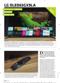 Titelbild der Ausgabe 3/2020 von LG OLED65GX9LA. Zeitschriften als Abo oder epaper bei United Kiosk online kaufen.