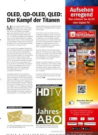 Titelbild der Ausgabe 4/2022 von OLED, QD -OLED, QLED: Der Kampf der Titanen. Zeitschriften als Abo oder epaper bei United Kiosk online kaufen.