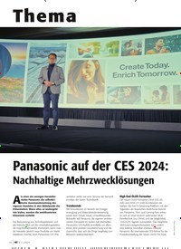 Titelbild der Ausgabe 1/2024 von Panasonic auf der CES 2024:. Zeitschriften als Abo oder epaper bei United Kiosk online kaufen.