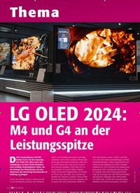 Titelbild der Ausgabe 2/2024 von LG OLED 2024: M4 und G4 an der Leistungsspitze. Zeitschriften als Abo oder epaper bei United Kiosk online kaufen.