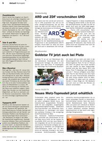 Titelbild der Ausgabe 3/2022 von ARD und ZDF verschmähen UHD. Zeitschriften als Abo oder epaper bei United Kiosk online kaufen.