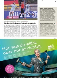 Titelbild der Ausgabe 9/2022 von TV-Recht für Frauenfußball aufgeteilt. Zeitschriften als Abo oder epaper bei United Kiosk online kaufen.