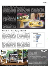 Titelbild der Ausgabe 6/2019 von Ein Klick und das Taxi kommt sofort. Zeitschriften als Abo oder epaper bei United Kiosk online kaufen.