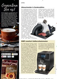 Titelbild der Ausgabe 6/2022 von WMF erweitert Kaffeevollautomaten. Zeitschriften als Abo oder epaper bei United Kiosk online kaufen.