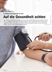 Titelbild der Ausgabe 1/2020 von 5 Blutdruckmessgeräte im Test: Auf die Gesundheit achten. Zeitschriften als Abo oder epaper bei United Kiosk online kaufen.