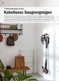 Titelbild der Ausgabe 3/2020 von 7 Akkustaubsauger im Test: Kabelloses Saugvergnügen. Zeitschriften als Abo oder epaper bei United Kiosk online kaufen.