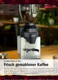 Titelbild der Ausgabe 1/2022 von Frisch gemahlener Kaffee. Zeitschriften als Abo oder epaper bei United Kiosk online kaufen.