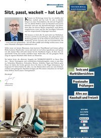 Titelbild der Ausgabe 1/2022 von Sitzt, passt, wackelt – hat Luft. Zeitschriften als Abo oder epaper bei United Kiosk online kaufen.