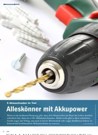 Titelbild der Ausgabe 1/2022 von Alleskönner mit Akkupower. Zeitschriften als Abo oder epaper bei United Kiosk online kaufen.