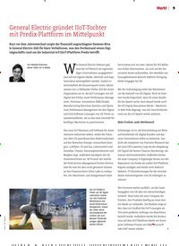 Titelbild der Ausgabe 3/2019 von General Electric gründet IIoT-Tochter mit Predix-Plattform im Mittelpunkt. Zeitschriften als Abo oder epaper bei United Kiosk online kaufen.