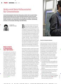 Titelbild der Ausgabe 5/2019 von Nokia wird Netz-Vollausstatter für Unternehmen. Zeitschriften als Abo oder epaper bei United Kiosk online kaufen.