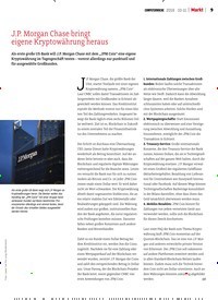 Titelbild der Ausgabe 11/2019 von J.P. Morgan Chase bringt eigene Kryptowährung heraus. Zeitschriften als Abo oder epaper bei United Kiosk online kaufen.