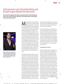 Titelbild der Ausgabe 20/2019 von Dell erweitert sein Cloud-Portfolio und knüpft engere Bande mit Microsoft. Zeitschriften als Abo oder epaper bei United Kiosk online kaufen.