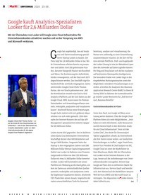 Titelbild der Ausgabe 26/2019 von Google kauft Analytics-Spezialisten Looker für 2,6 Milliarden Dollar. Zeitschriften als Abo oder epaper bei United Kiosk online kaufen.