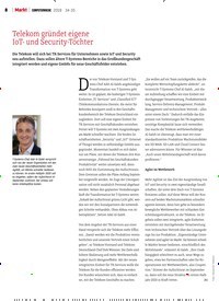 Titelbild der Ausgabe 35/2019 von Telekom gründet eigene IoT- und Security-Töchter. Zeitschriften als Abo oder epaper bei United Kiosk online kaufen.