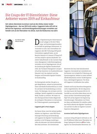Titelbild der Ausgabe 3/2020 von Die Coups der IT-Dienstleister: Diese Anbieter waren 2019 auf Einkaufstour. Zeitschriften als Abo oder epaper bei United Kiosk online kaufen.