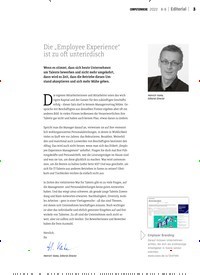 Titelbild der Ausgabe 8/2022 von Die „Employee Experience“ ist zu oft unterirdisch. Zeitschriften als Abo oder epaper bei United Kiosk online kaufen.