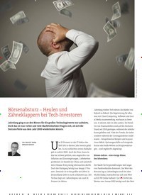 Titelbild der Ausgabe 27/2022 von Börsenabsturz – Heulen und Zähneklappern bei Tech-Investoren. Zeitschriften als Abo oder epaper bei United Kiosk online kaufen.