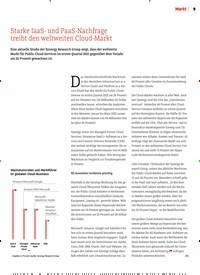 Titelbild der Ausgabe 27/2022 von Starke IaaS- und PaaS-Nachfrage treibt den weltweiten Cloud-Markt. Zeitschriften als Abo oder epaper bei United Kiosk online kaufen.