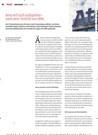 Titelbild der Ausgabe 27/2022 von Atos will sich aufspalten – nach dem Vorbild von IBM. Zeitschriften als Abo oder epaper bei United Kiosk online kaufen.