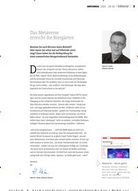 Titelbild der Ausgabe 29/2022 von Das Metaverse erreicht die Biergärten. Zeitschriften als Abo oder epaper bei United Kiosk online kaufen.