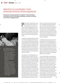 Titelbild der Ausgabe 31/2022 von Mehrheit ist unzufrieden: Viele Anwender bereuen Technologiekäufe. Zeitschriften als Abo oder epaper bei United Kiosk online kaufen.