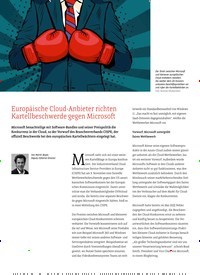 Titelbild der Ausgabe 47/2022 von Europäische Cloud-Anbieter richten Kartellbeschwerde gegen Microsoft. Zeitschriften als Abo oder epaper bei United Kiosk online kaufen.