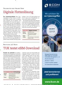 Titelbild der Ausgabe 8/2022 von TUK testet eSIM-Download. Zeitschriften als Abo oder epaper bei United Kiosk online kaufen.
