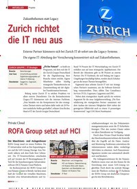 Titelbild der Ausgabe 10/2022 von Zurich richtet die IT neu aus. Zeitschriften als Abo oder epaper bei United Kiosk online kaufen.