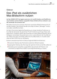 Titelbild der Ausgabe 8/2019 von Sidecar: Das iPad als zusätzlichen Mac-Bildschirm nutzen. Zeitschriften als Abo oder epaper bei United Kiosk online kaufen.