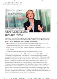 Titelbild der Ausgabe 4/2022 von Ohne Open Source geht gar nichts. Zeitschriften als Abo oder epaper bei United Kiosk online kaufen.