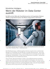 Titelbild der Ausgabe 5/2022 von Wenn der Roboter im Data Center aushilft. Zeitschriften als Abo oder epaper bei United Kiosk online kaufen.