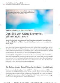 Titelbild der Ausgabe 5/2022 von Das Bild von Cloud-Sicherheit stimmt noch nicht. Zeitschriften als Abo oder epaper bei United Kiosk online kaufen.