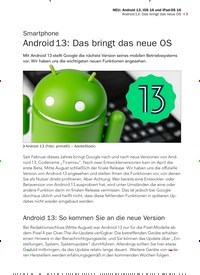Titelbild der Ausgabe 9/2022 von Android13: Das bringt das neue OS. Zeitschriften als Abo oder epaper bei United Kiosk online kaufen.