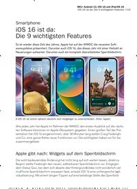 Titelbild der Ausgabe 9/2022 von iOS 16 ist da: Die 9 wichtigsten Features. Zeitschriften als Abo oder epaper bei United Kiosk online kaufen.