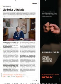 Titelbild der Ausgabe 3/2022 von Ljudmila Ulitzkaja. Zeitschriften als Abo oder epaper bei United Kiosk online kaufen.