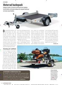 Titelbild der Ausgabe 5/2020 von NEWS: Motorrad huckepack. Zeitschriften als Abo oder epaper bei United Kiosk online kaufen.