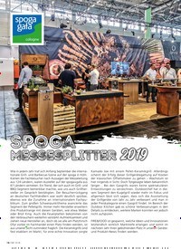 Titelbild der Ausgabe 4/2019 von SPOGA MESSESPLITTER 2019. Zeitschriften als Abo oder epaper bei United Kiosk online kaufen.