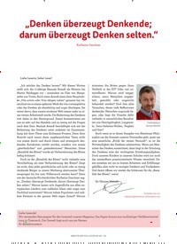 Titelbild der Ausgabe 2/2018 von „Denken überzeugt Denkende; darum überzeugt Denken selten.“. Zeitschriften als Abo oder epaper bei United Kiosk online kaufen.