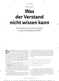 Titelbild der Ausgabe 2/2018 von HANES WEINELT: Was der Verstand nicht wissen kann. Zeitschriften als Abo oder epaper bei United Kiosk online kaufen.