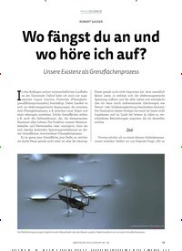 Titelbild der Ausgabe 2/2018 von ROBERT GASER: Wo fängst du an und wo höre ich auf?. Zeitschriften als Abo oder epaper bei United Kiosk online kaufen.