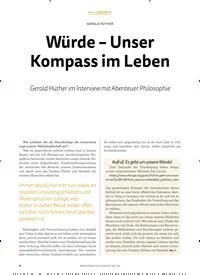 Titelbild der Ausgabe 3/2018 von Würde – Unser Kompass im Leben. Zeitschriften als Abo oder epaper bei United Kiosk online kaufen.