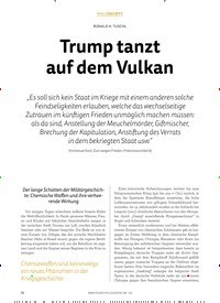 Titelbild der Ausgabe 3/2018 von Trump tanzt auf dem Vulkan. Zeitschriften als Abo oder epaper bei United Kiosk online kaufen.