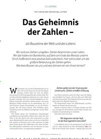 Titelbild der Ausgabe 4/2018 von TEXT UND BILDER VON MICHAEL LEITNER: Das Geheimnis der Zahlen –. Zeitschriften als Abo oder epaper bei United Kiosk online kaufen.