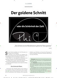 Titelbild der Ausgabe 4/2018 von GERHARD MAYER: Der goldene Schnitt. Zeitschriften als Abo oder epaper bei United Kiosk online kaufen.