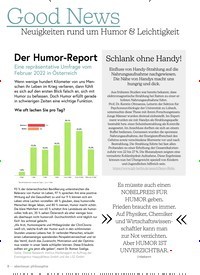 Titelbild der Ausgabe 3/2022 von Der Humor-Report. Zeitschriften als Abo oder epaper bei United Kiosk online kaufen.